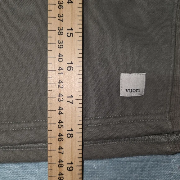 Vuori | L | Restore Crop Crew Pullover Long Sleeve Oregano Sweatshirt VW259 - Picture 12 of 12